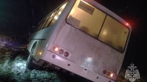 Автобус с 20-ю пассажирами в Ивановской области съехал в кювет, есть пострадавшие