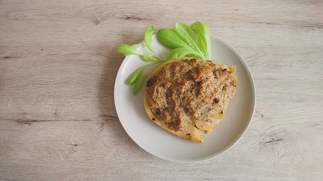 Блюдо для диабетиков.Вариант приготовления ленивых голубцов в рукаве для запекания.