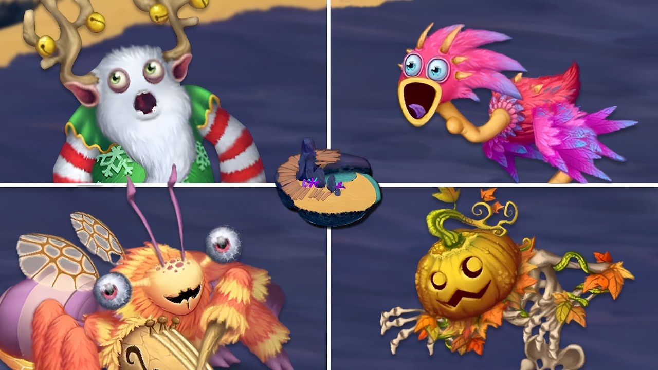 Остров Странников 3 Волна - Все Монстры, Песни и Анимации (My Singing Monsters: Dawn Of Fire