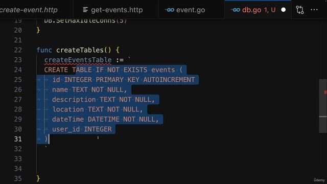 169 Creating A SQL Database Table
