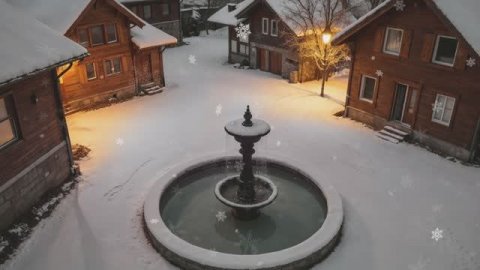 Снегопад 4K для монтажа | Бесплатный футаж снега | Новогодний видеофон