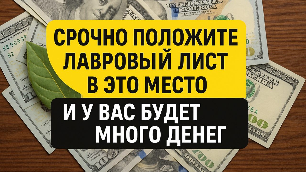 Вы кладёте лавровый лист не туда - поэтому деньги уходят из дома. Приметы