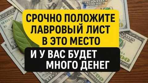 Вы кладёте лавровый лист не туда - поэтому деньги уходят из дома. Приметы