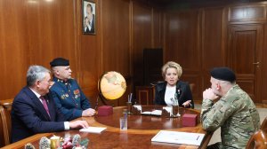 Встреча В. Матвиенко с офицерами бригады «Ветераны» Добровольческого корпуса МО РФ