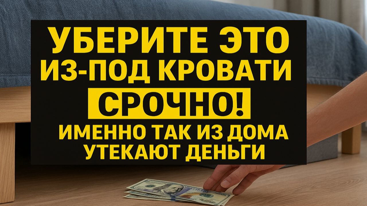 Под кроватью лежит причина ваших долгов. Одна ошибка, из-за которой деньги исчезают. Приметы