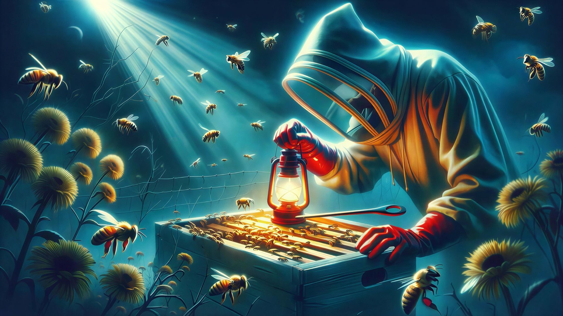 Как осмотреть зимующих пчёл, чтобы их не потревожить? Секрет Кашковского с красным фонарём