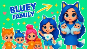 Взросление Блюи и Бинго! Новая младшая сестрёнка Коко! Поделки для кукол ЛОЛ ОМГ!