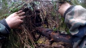 Охота на куницу. Проверка 2-х путиков (Будни охотника и рыбака)