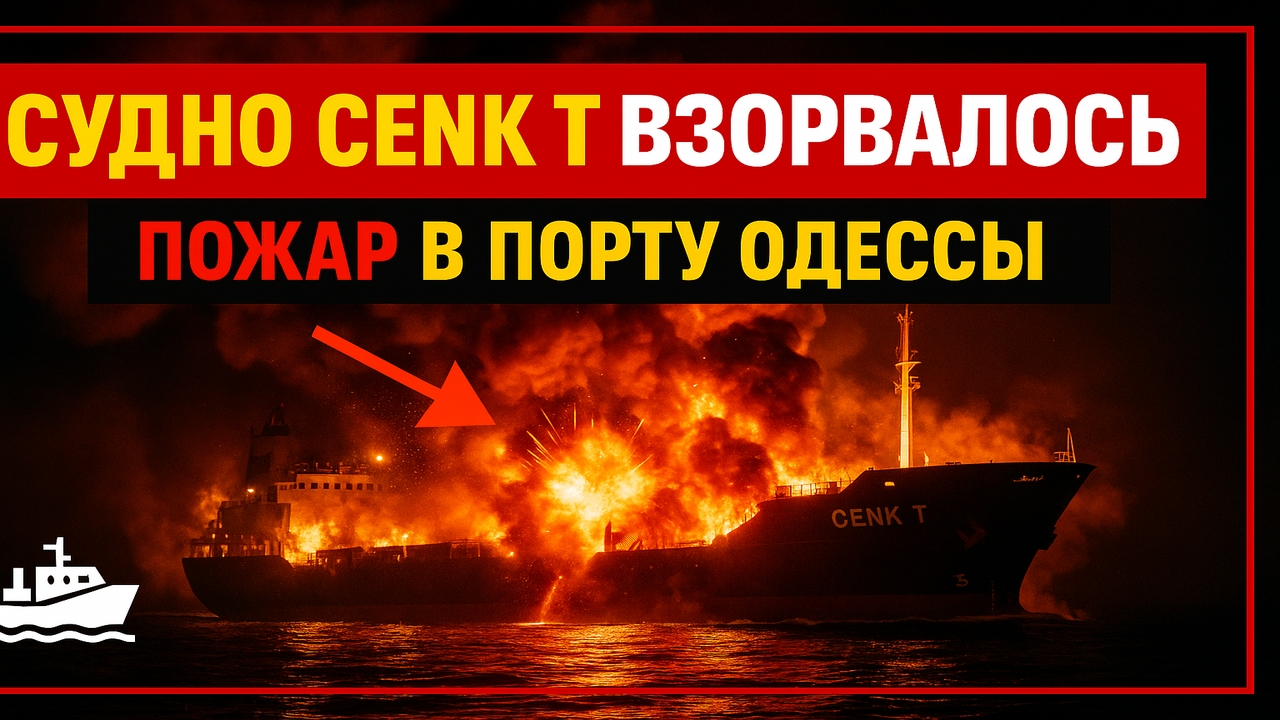 СРОЧНО: Взрыв и пожар на судне CENK T в порту Одессы — что произошло?