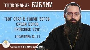 "Бог стал в сонме богов; среди богов произнес суд" (Пс. 81:1).  Священник Валерий Духанин