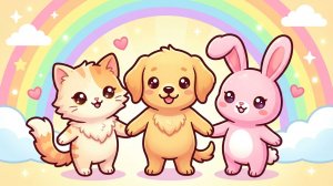 Котик, Пёсик и Зайка — Весёлая танцевальная считалочка!