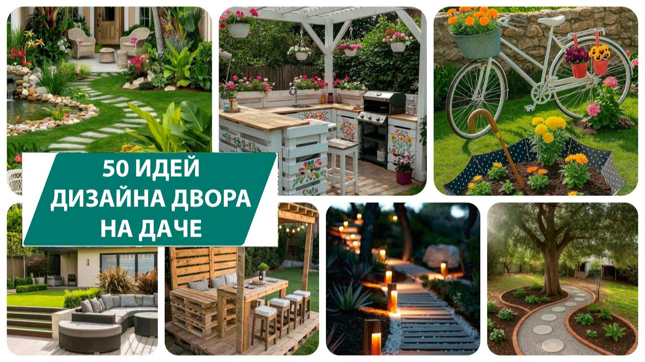 Идеи украшения двора и участка 50+ вариантов для дачи и сада