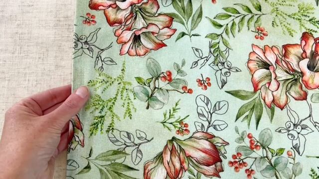 Дорожка для стола ЦВЕТОЧНОЕ ОБАЯНИЕ, хлопок, фисташковый, 140х40 см, 615630-1