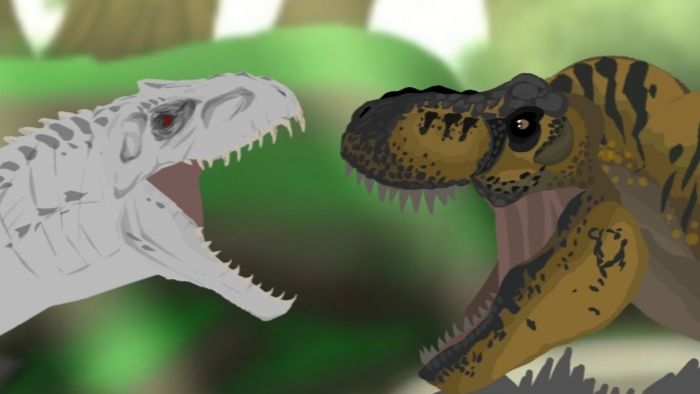 Эмбер vs Индоминус Рекс | Анимация (часть 2)