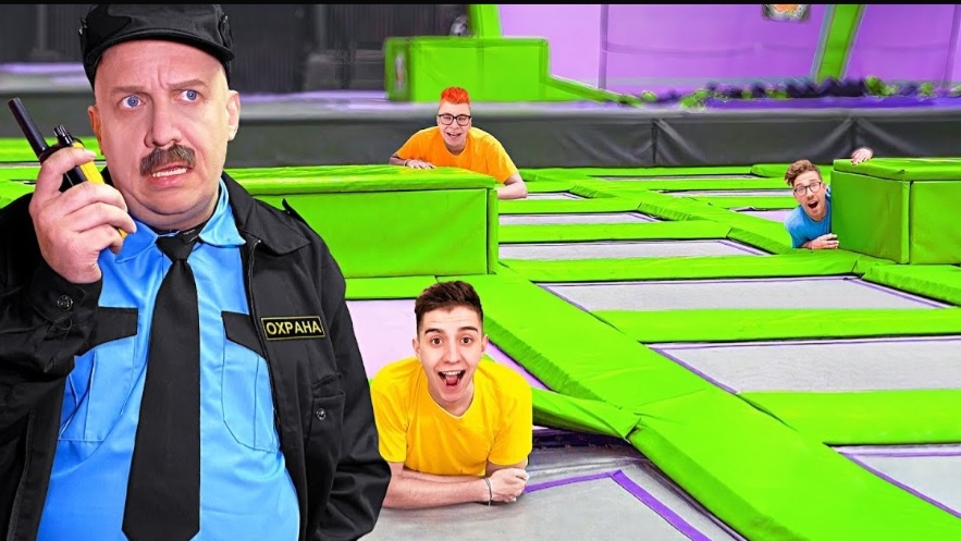 24 ЧАСА В БАТУТНОМ ЦЕНТРЕ