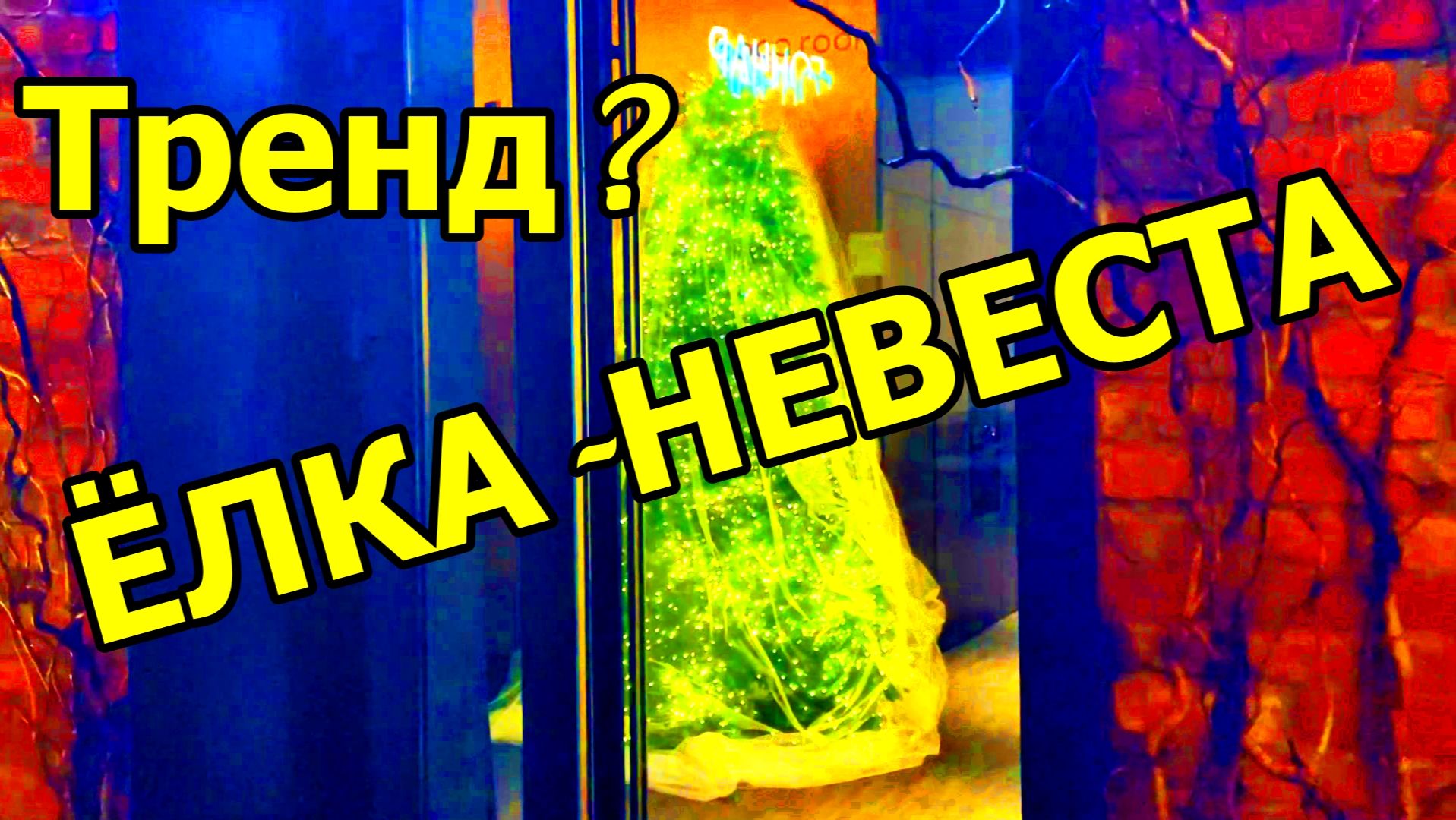 ЁЛКА - НЕВЕСТА И ЗИМНИЙ ДОЖДЬ. ДЕКАБРЬ 2025. МОСКВА.