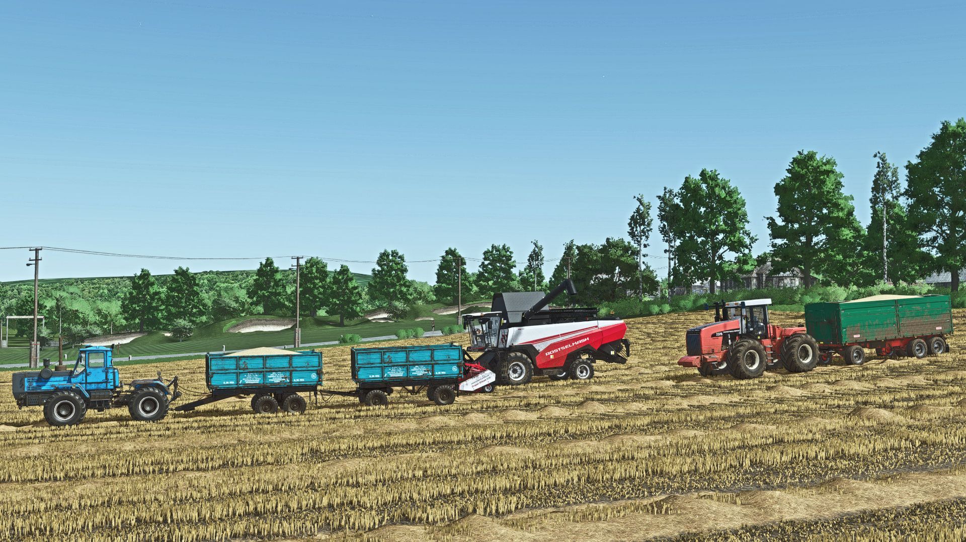 RSM 161, RSM 2375, Т-150К Уборка овса, FS25 Сосновка