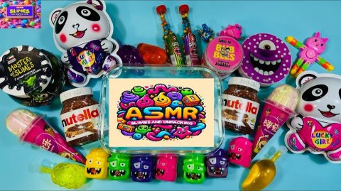 💖 Слайм АСМР 2026 💖 Распаковка слаймов 💖 Микс крутых слаймов 💖