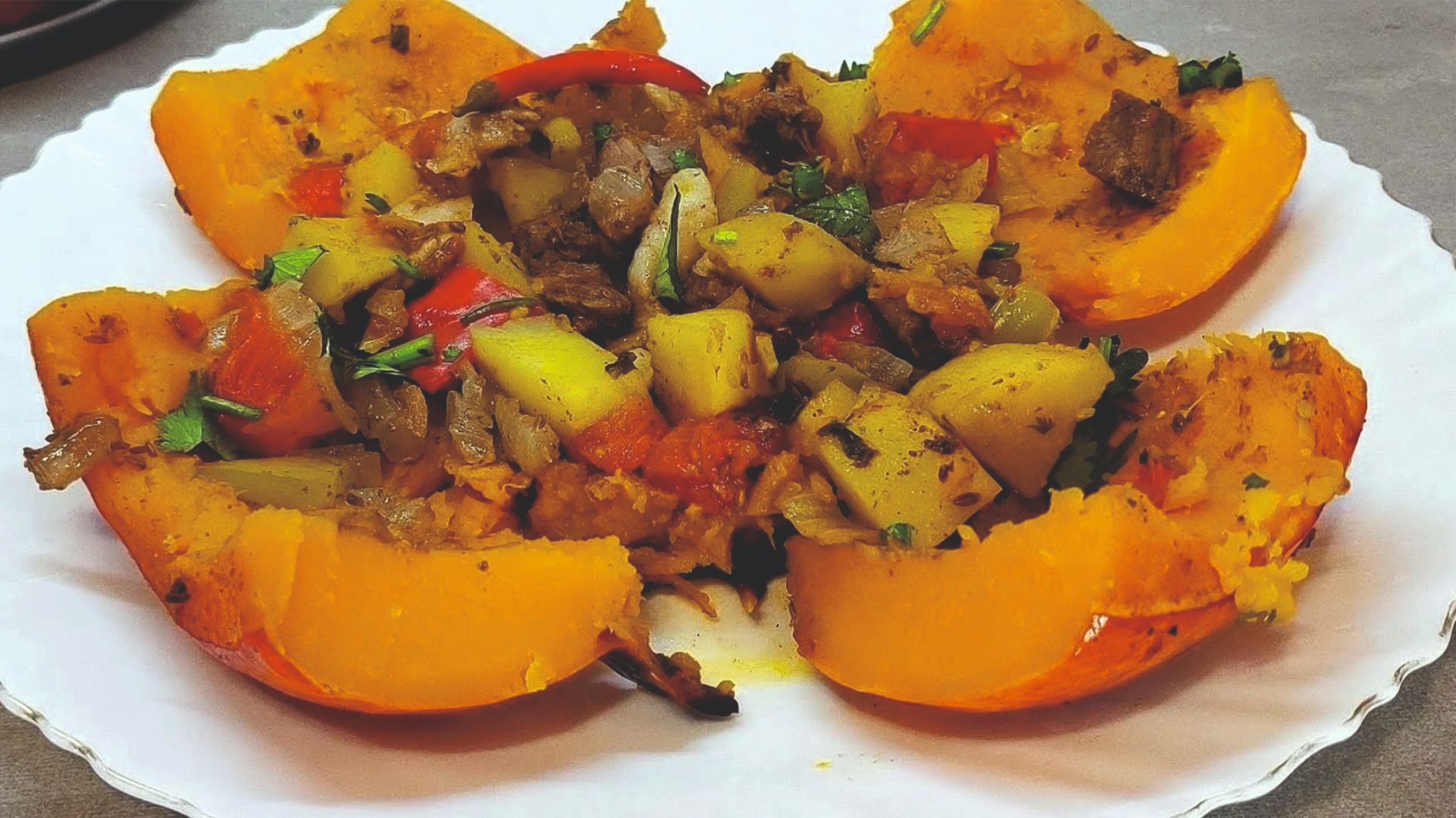 Печень запеченная с тыквой (ОбжирАНКИН)