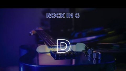 Energetic Rock Guitar Backing Track in G