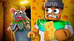 ЗА МНОЙ ГОНЯТСЯ 100 КРЫС В ROBLOX | СЫРНЫЙ ЛАБИРИНТ ПОБЕГ | ROBLOX CHEESE ESCAPE