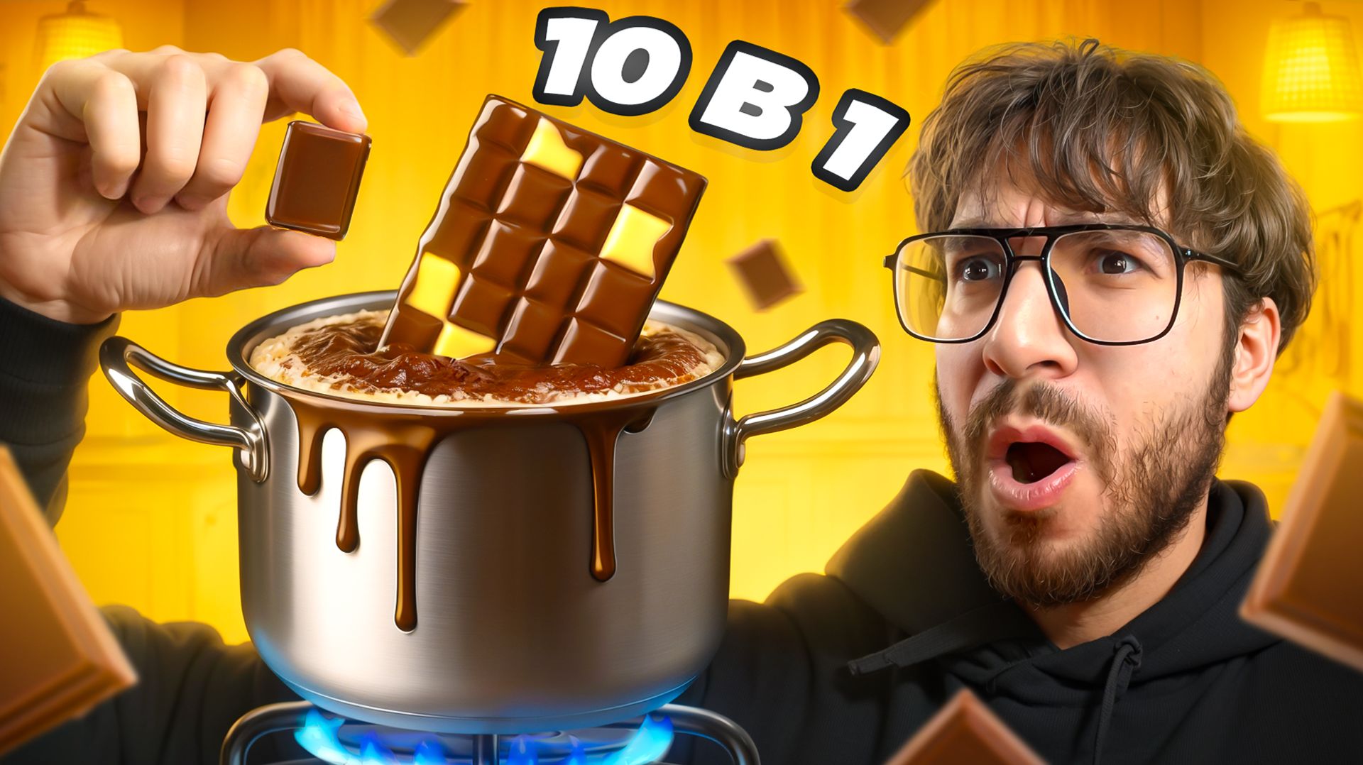 Я смешал 10 ШОКОЛАДОК в ОДНУ БОЛЬШУЮ!