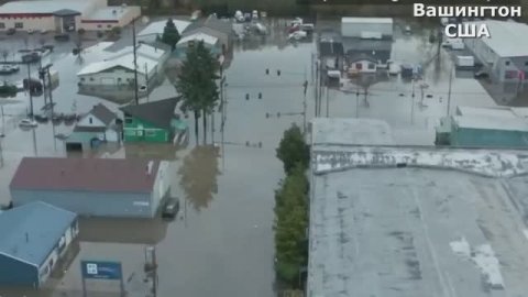 Наводнение в Вашингтоне 2025 Шокирующие кадры США!