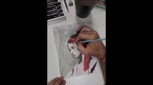 Speed paint к обзору акриловых красок фирмы MiA ART (HIMI)