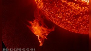 Космический торнадо: появились красочные кадры расставания Солнца с протуберанцем