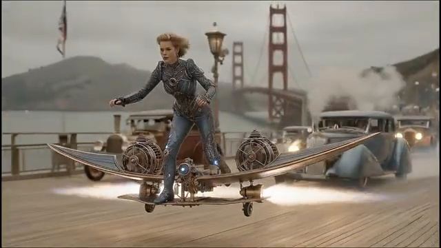BRASS STREETS OF SAN FRANCISCO Part 10 of Series Epic Steampunk Retro Future Vehicles AI Art