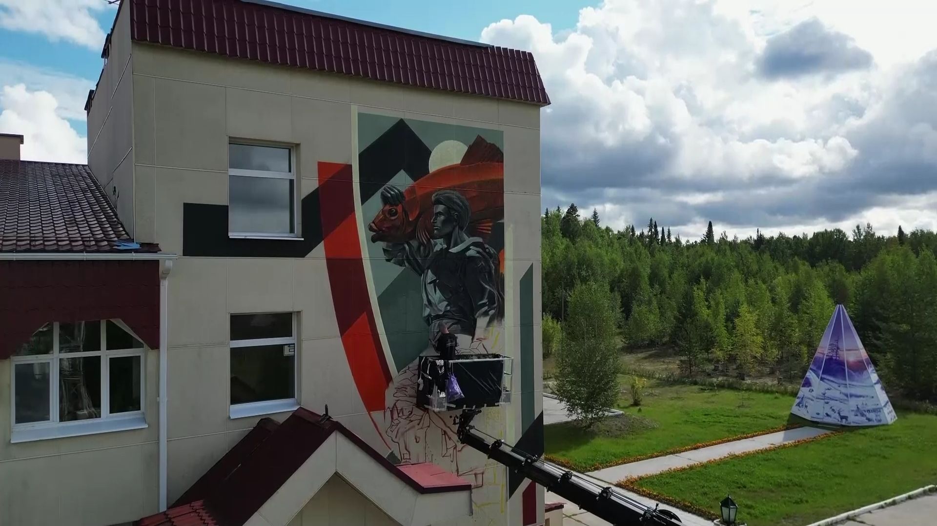 Лемпинский мурал «Рыба, спасшая жизни!» получил национальную премию