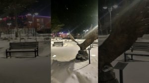 Настоящая зима: хруст снега и -14 градусов.❄️👫