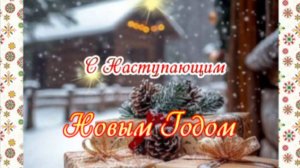 Музыкальное видео‑поздравление с наступающим Новым годом 2026
