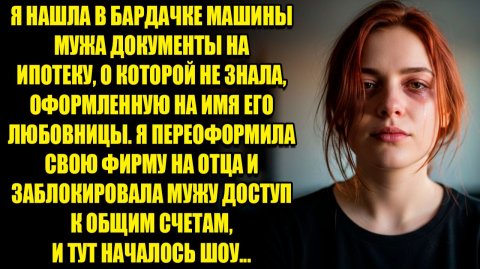 Я НАШЛА В МАШИНЕ МУЖА ДОКУМЕНТЫ НА ИПОТЕКУ, ОФОРМЛЕННУЮ НА ИМЯ ЕГО ЛЮБОВНИЦЫ... l ИСТОРИИ ИЗ ЖИЗНИ