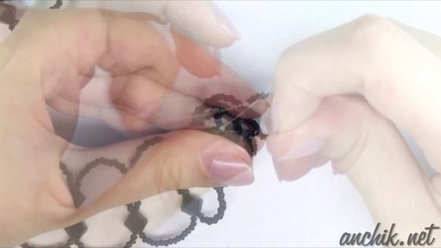 Готический чокер из бисера и бусин 🌞