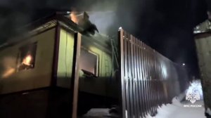 Пожар в Горно-Алтайске, в котором пострадал 14-летний подросток