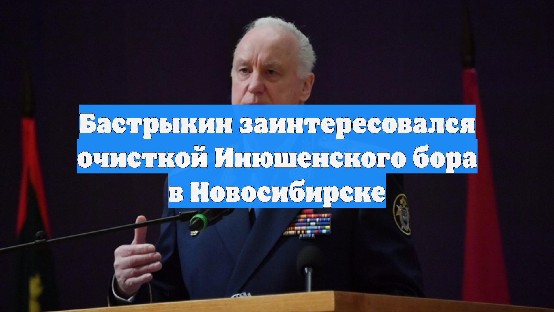 Бастрыкин заинтересовался очисткой Инюшенского бора в Новосибирске