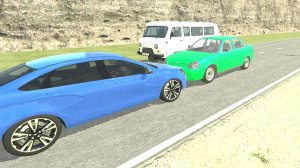 Реалистичные аварии при обгоне в ваз краш тест симулятор 2