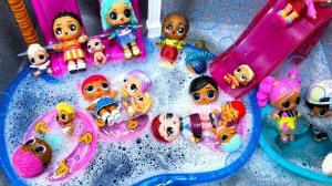 ВСЕ КУКЛЫ ЛОЛ😄💦 НЕ ХОТЯТ КУПАТЬСЯ В БАССЕЙНЕ💦🌞 #мультики