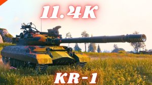 КР-1 наносит 11,4 тыс. урона, 6 фрагов 🔝 Super Conqueror наносит 11,3 тыс. урона