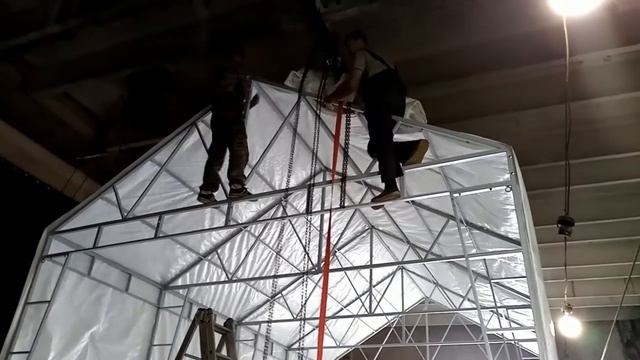 Монтаж тентовых конструкций,ангаров ООО Изапром Плюс смотреть онлайн