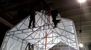 Монтаж тентовых конструкций,ангаров ООО Изапром Плюс