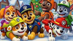 Щенячий патруль, Скай, Маршал, Эверест, Гончик, Крепыш и Рокки стали друзьями