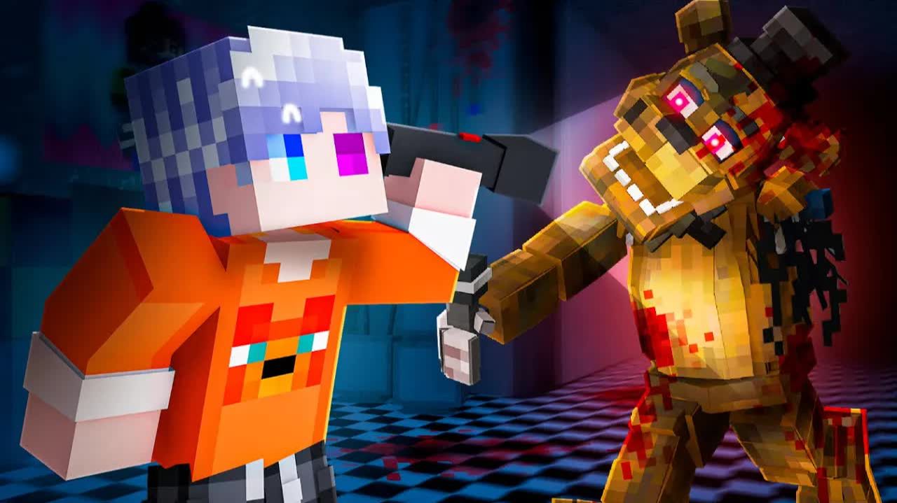 😨 Я СБЕЖАЛ из ПИЦЦЕРИИ АНИМАТРОНИКОВ ФНАФ от ФРЕДДИ в Майнкрафт!