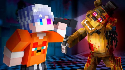 😨 Я СБЕЖАЛ из ПИЦЦЕРИИ АНИМАТРОНИКОВ ФНАФ от ФРЕДДИ в Майнкрафт!