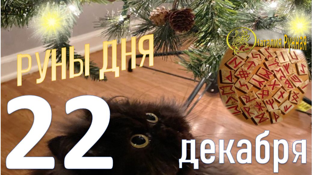 РУНА ДНЯ\прогноз на сегодня, 22 декабря 2025г от Наталии Рунной
