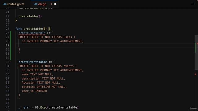 178 Adding a Users Table To The SQL Database