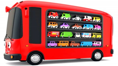 Цвета для детей с игрушечным автобусом - Мультики про машинки для детей - Мультики для малышей