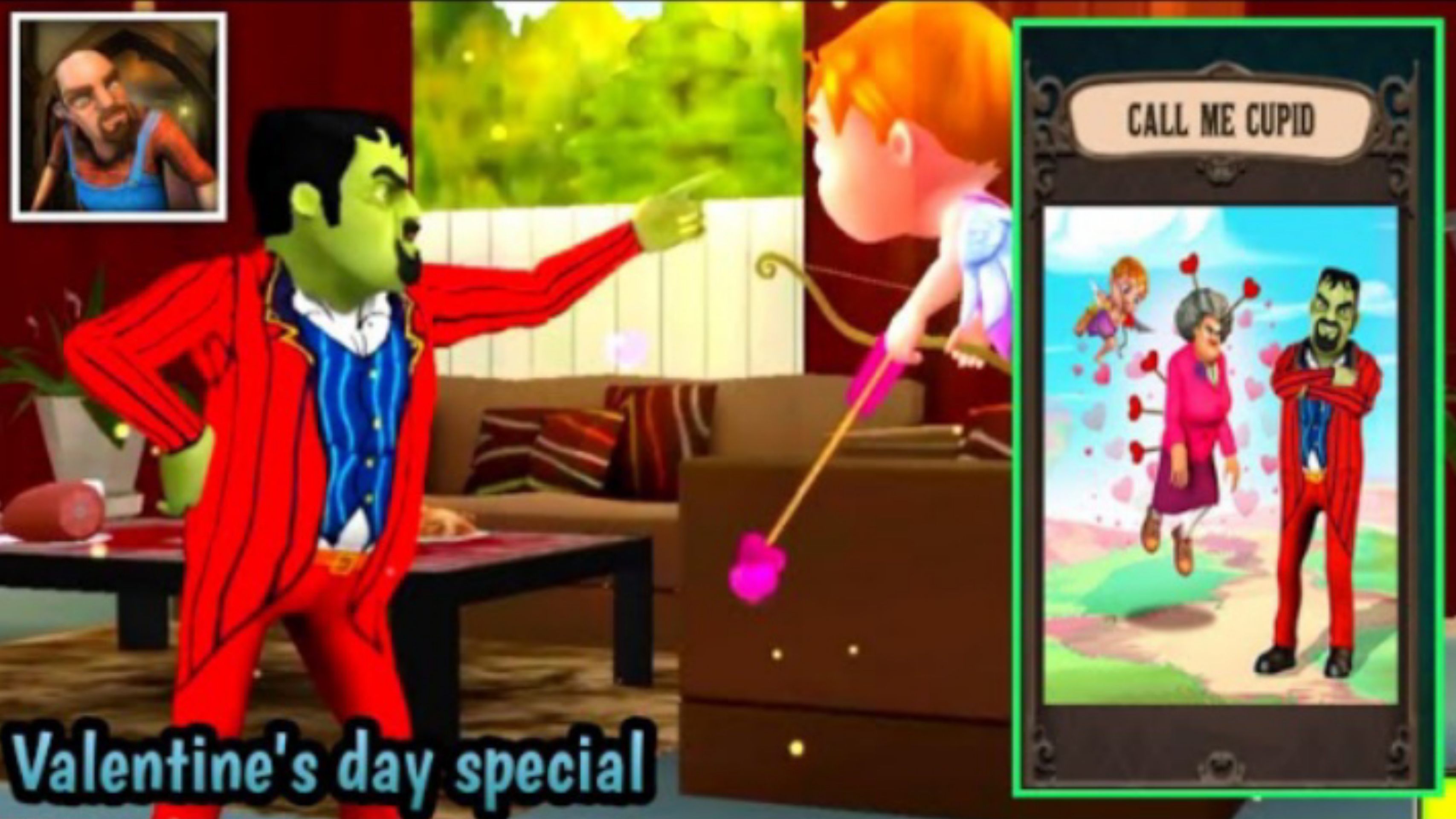 Scary Stranger 3D - Call Me Cupid | Valentine's day special Gameplay Part 7 смотреть онлайн