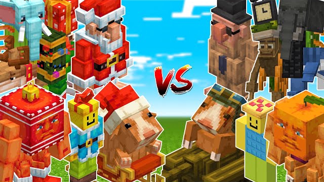 БРЭЙНРОТЫ против ИХ НОВОГОДНЕЙ ВЕРСИИ В МАЙНКРАФТЕ, МУЛЬТФИЛЬМ